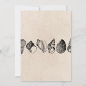 Verjaardagsfeest Shells Ocean Beach Zee Mannen Vro Kaart (Achterkant)