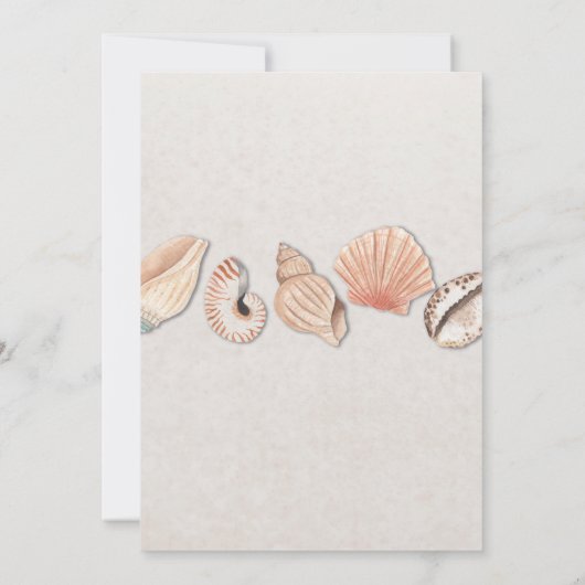 Verjaardagsfeest Shells Ocean Beach Zee Mannen Vro Kaart (Achterkant)