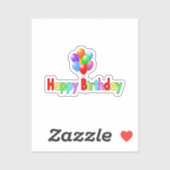 Verjaardagsfeest  sticker (Vel)