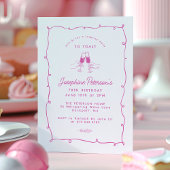 Verjaardagsfeest Surprise Party Whimsical Doodle  Kaart