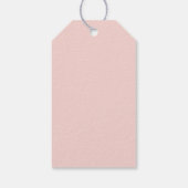 Verjaardagsfeest Sweet 16 Roze Strik Cadeaulabel (Achterkant)