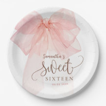 Verjaardagsfeest Sweet 16 Roze Strik