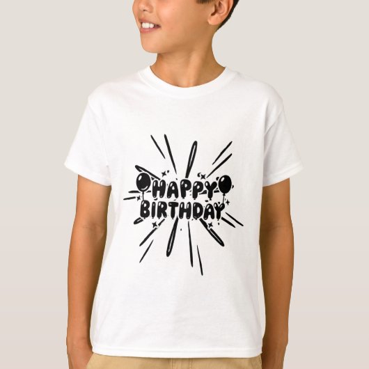  Verjaardagsfeest  T-shirt (Voorkant)