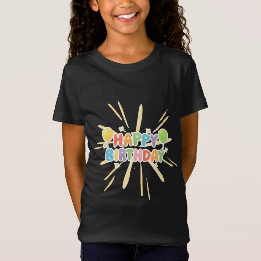 Verjaardagsfeest T-shirt (Voorkant)