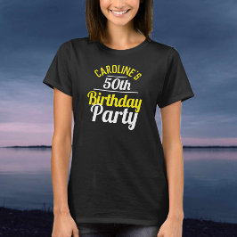 Verjaardagsfeest T-shirt voor 50ste verjaardag
