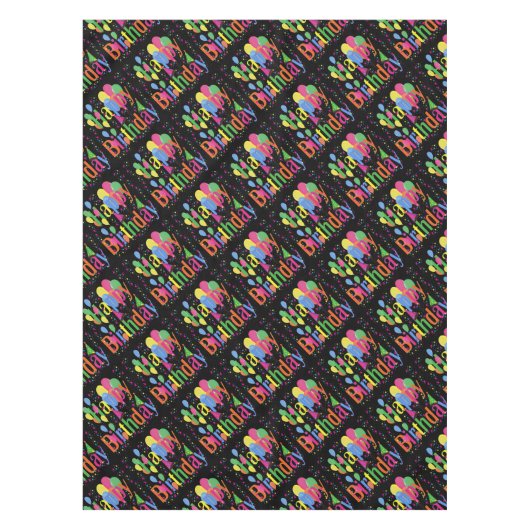 verjaardagsfeest tafelkleed (Voorkant)