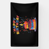 Verjaardagsfeest Thema Benodigdheden 2.5x4 Vinyl Spandoek (Verticaal)