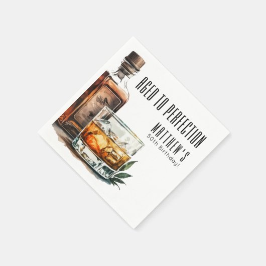 Verjaardagsfeest tot in de perfectie servet (Hoek)