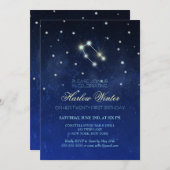 Verjaardagsfeest Tweelingen Constellation Kaart (Voorkant / Achterkant)