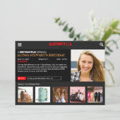 Verjaardagsfeest Uitnodiging (Staand voorkant)