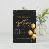 Verjaardagsfeest Uitnodiging (Staand voorkant)