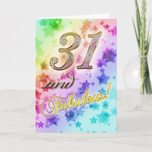 Verjaardagsfeest uitnodiging 31ste verjaardag (Voorkant)
