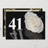 Verjaardagsfeest uitnodiging 41 jaar oud (Voorkant / Achterkant)