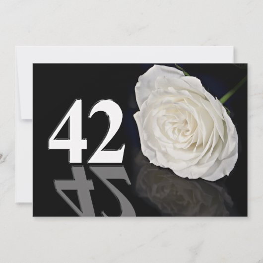 Verjaardagsfeest uitnodiging 42 jaar oud (Voorkant)