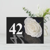 Verjaardagsfeest uitnodiging 42 jaar oud (Staand voorkant)