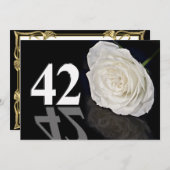 Verjaardagsfeest uitnodiging 42 jaar oud (Voorkant / Achterkant)