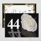 Verjaardagsfeest uitnodiging 44 jaar oud (Voorkant / Achterkant)