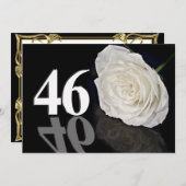 Verjaardagsfeest uitnodiging 46 jaar oud (Voorkant / Achterkant)