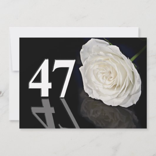 Verjaardagsfeest uitnodiging 47 jaar oud (Voorkant)