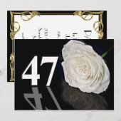 Verjaardagsfeest uitnodiging 47 jaar oud (Voorkant / Achterkant)