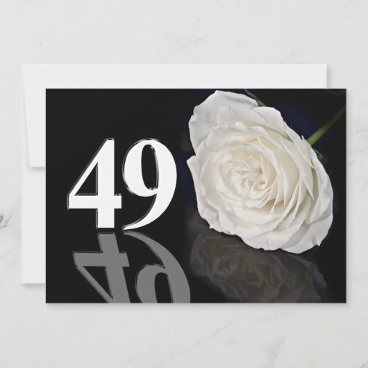 Verjaardagsfeest uitnodiging 49 jaar oud (Voorkant)