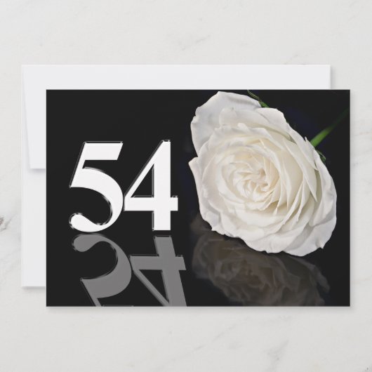 Verjaardagsfeest uitnodiging 54 jaar oud (Voorkant)