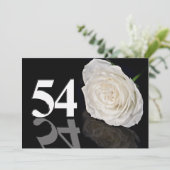 Verjaardagsfeest uitnodiging 54 jaar oud (Staand voorkant)