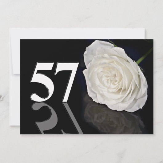 Verjaardagsfeest uitnodiging 57 jaar oud (Voorkant)