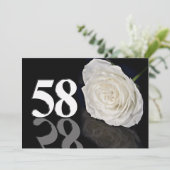 Verjaardagsfeest uitnodiging 586 jaar oud (Staand voorkant)