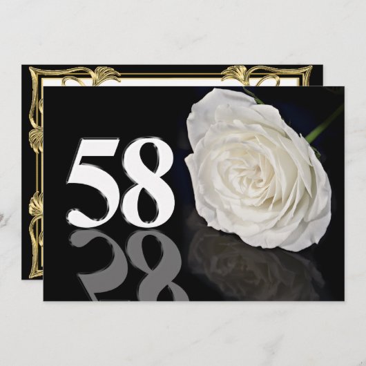 Verjaardagsfeest uitnodiging 586 jaar oud (Voorkant / Achterkant)