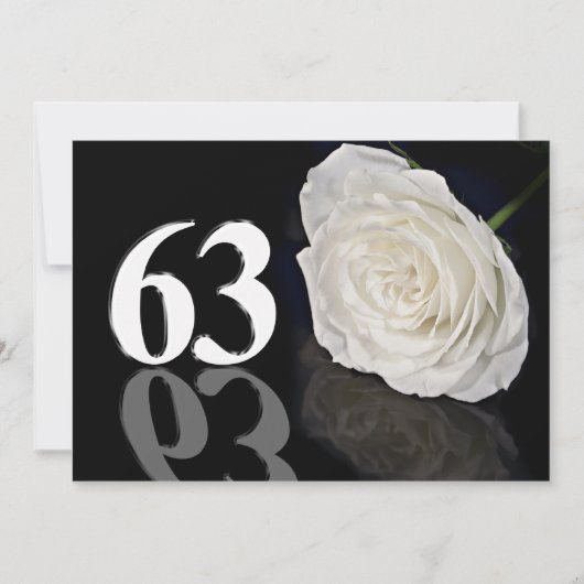 Verjaardagsfeest uitnodiging 63 jaar oud (Voorkant)