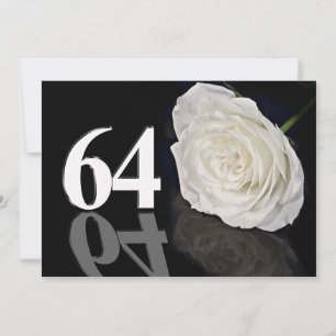 Verjaardagsfeest uitnodiging 64 jaar oud