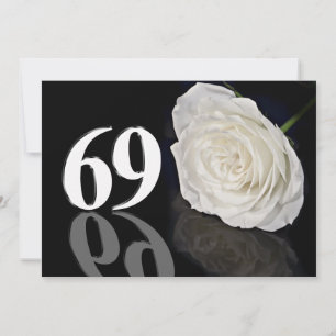 Verjaardagsfeest uitnodiging 69 jaar oud