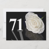 Verjaardagsfeest uitnodiging 71 jaar oud (Voorkant)