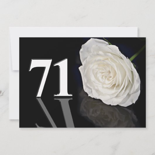 Verjaardagsfeest uitnodiging 71 jaar oud (Voorkant)
