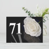 Verjaardagsfeest uitnodiging 71 jaar oud (Staand voorkant)