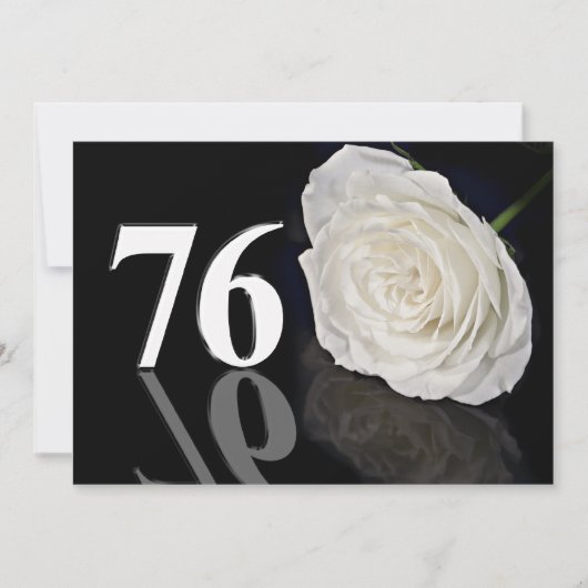 Verjaardagsfeest uitnodiging 76 jaar oud (Voorkant)