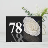 Verjaardagsfeest uitnodiging 78 jaar oud (Staand voorkant)