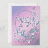 Verjaardagsfeest uitnodiging 79 jaar oud (Voorkant)
