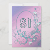 Verjaardagsfeest uitnodiging 81 jaar oud (Voorkant)