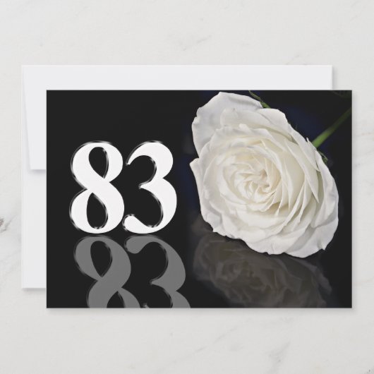 Verjaardagsfeest uitnodiging 83 jaar oud (Voorkant)