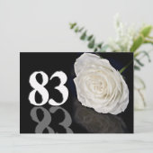 Verjaardagsfeest uitnodiging 83 jaar oud (Staand voorkant)