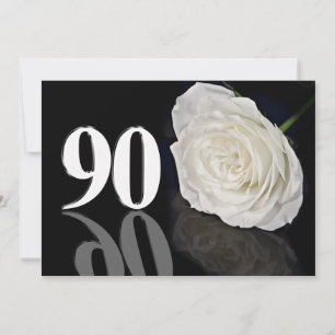 Verjaardagsfeest uitnodiging 90 jaar oud