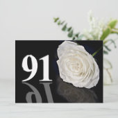 Verjaardagsfeest uitnodiging 91 jaar oud (Staand voorkant)