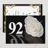 Verjaardagsfeest uitnodiging 92 jaar oud (Voorkant / Achterkant)