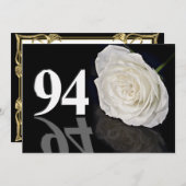 Verjaardagsfeest uitnodiging 94 jaar oud (Voorkant / Achterkant)