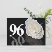 Verjaardagsfeest uitnodiging 96 jaar oud (Staand voorkant)