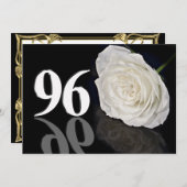 Verjaardagsfeest uitnodiging 96 jaar oud (Voorkant / Achterkant)