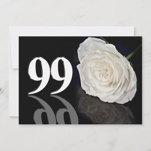 Verjaardagsfeest uitnodiging 99 jaar oud (Voorkant)