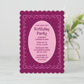 Verjaardagsfeest Uitnodiging Elke Leeftijd Handget (Staand voorkant)